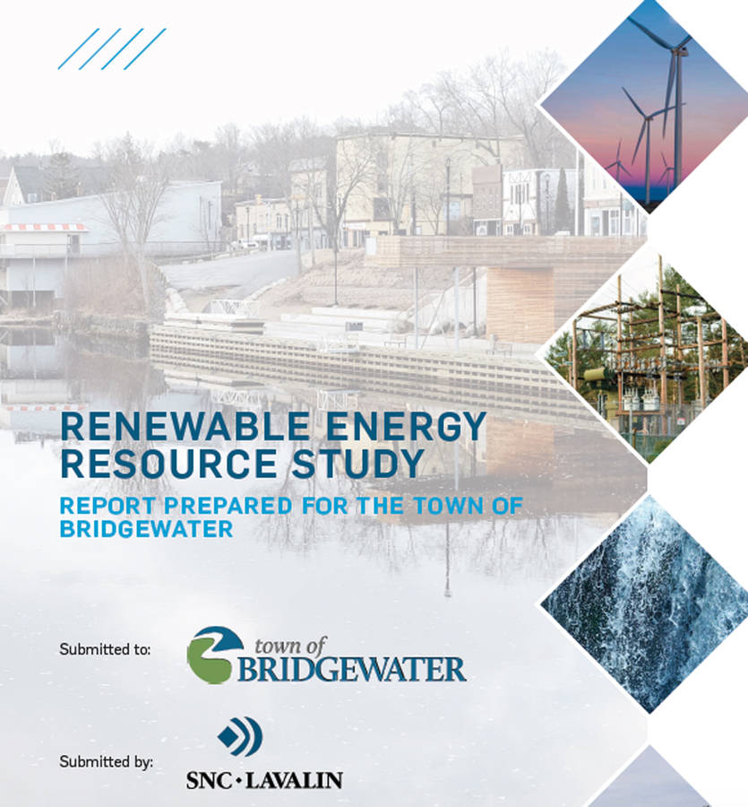 <p>The cover of the SNC Lavalin report to the Town of Bridgewater.</p>