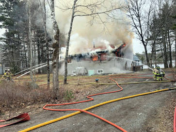<p>SOURCE: CORNWALL AND DISTRICT VOLUNTEER FIRE DEPARTMENT</p><p>Emergency crews work a March 27 house fire in Upper New Cornwall.</p>
