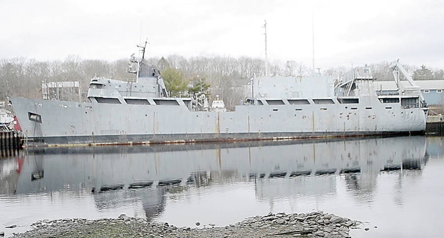 <p>FILE PHOTO</p><p>The former HMCS Cormorant while it was the former government wharf in Bridgewater.</p>