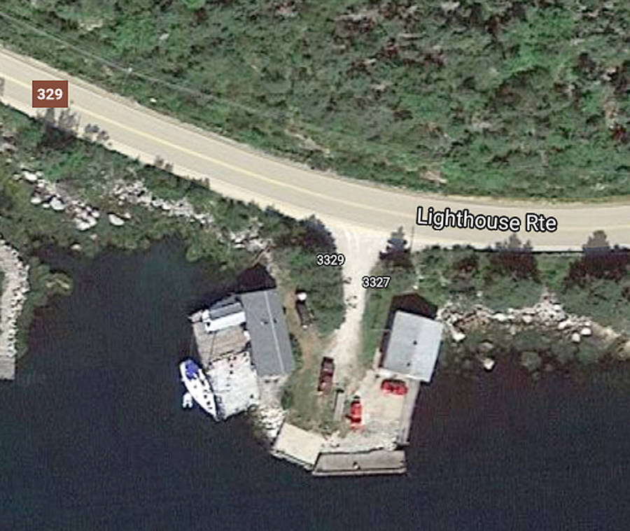 <p>A Google Maps image of the Aspotogan wharf property.</p>