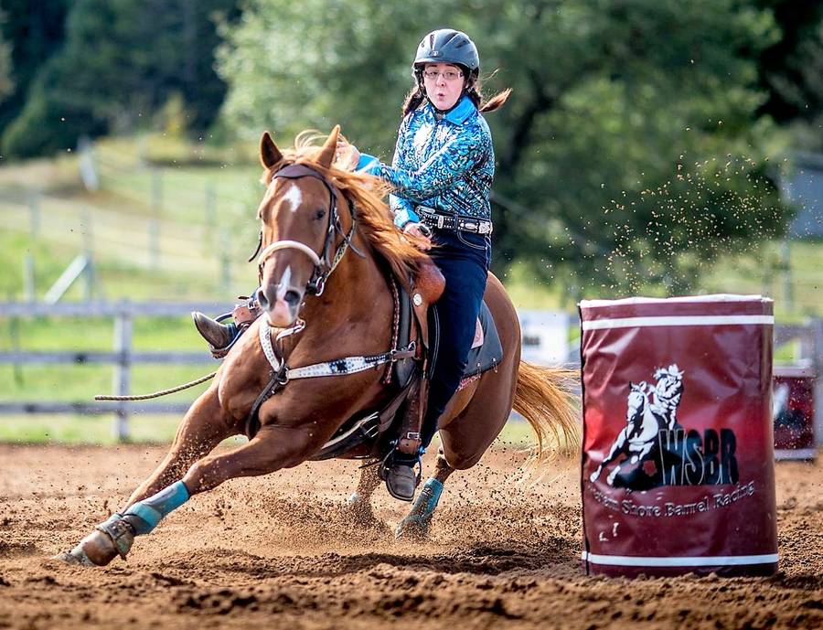 <p>CONTRIBUTED PHOTO</p><p>The Western Shore Barrel Racing Club is planning a full roster of competitions this season, although dates for Bridgewater have been postponed. See story, Page 10. Shown here: Talor Naugler and horse Rockin Ronnie, of Bridgewater, take a sharp wrap around a barrel during a previous WSBRA event.</p>