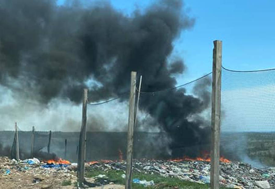 <p>SOURCE: FACEBOOK/MUNICIPALITY OF CHESTER</p><p>Emergency crews spent close to five hours extinguishing a blaze amid the trash at the Kaizer Meadow Solid Waste Management Facility in Sherwood, Lunenburg County, May 17. See story Page 3.</p>