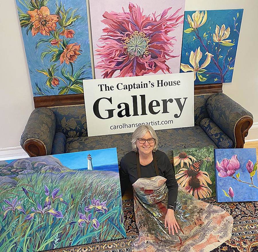 <p>CONTRIBUTED PHOTO</p><p>Carol Hansen is reopening the Captain&#8217;s House doors on June 26 as an art gallery, featuring an exhibition of her work Painting Through the Pandemic.</p>