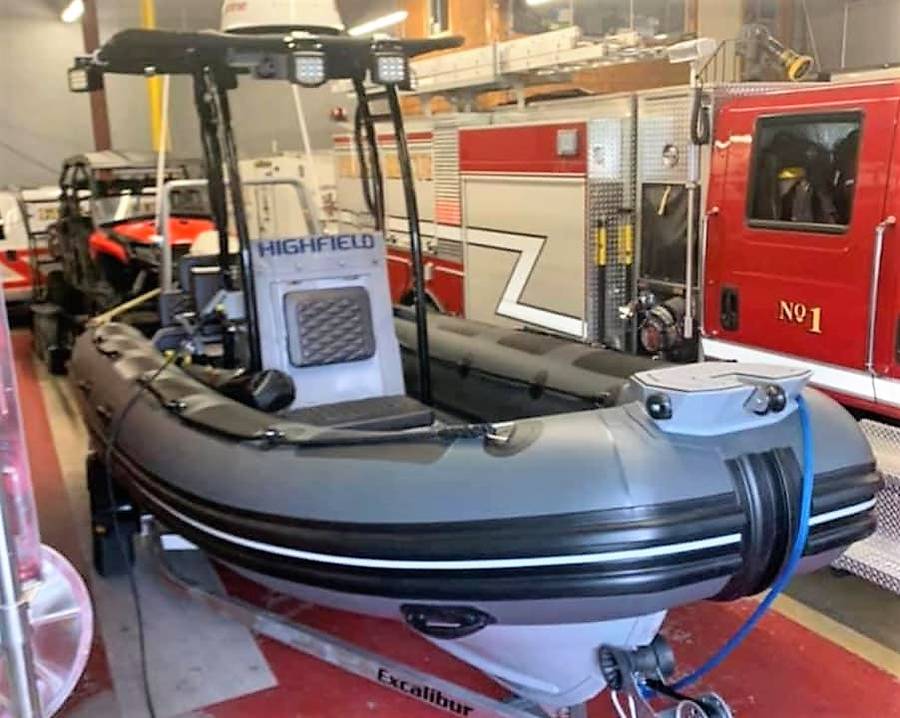 <p>FACEBOOK PHOTO/LIVERPOOL FIREFIGHTERS ASSOCIATION</p><p>The new water rescue boat for the Liverpool Fire Department is a big upgrade from its previous 15-year-old craft.</p>