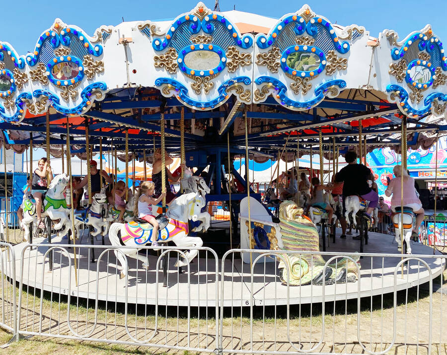 <p>The carousel is always a great attraction for the young and the not so young.</p>