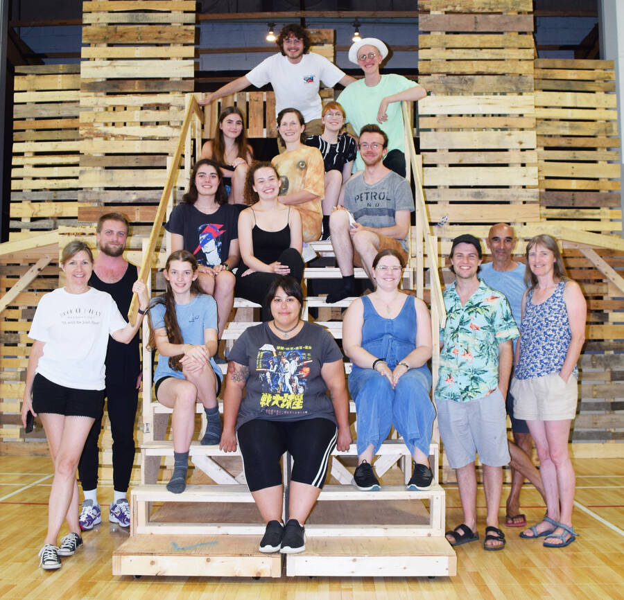 <p>KEVIN MCBAIN PHOTO</p><p>The cast and crew of the South Shore Summer Theatre group that will performing the musical, Jesus Christ Superstar, at Liverpool&#8217;s Astor Theatre next week.</p>