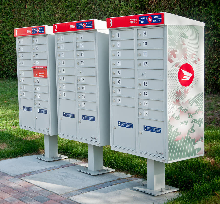 <p>SOURCE: Canada Post WEBSITE</p><p>The Canada Post office in Brooklyn recently shut down and will now be replaced by community boxes such as these.</p>