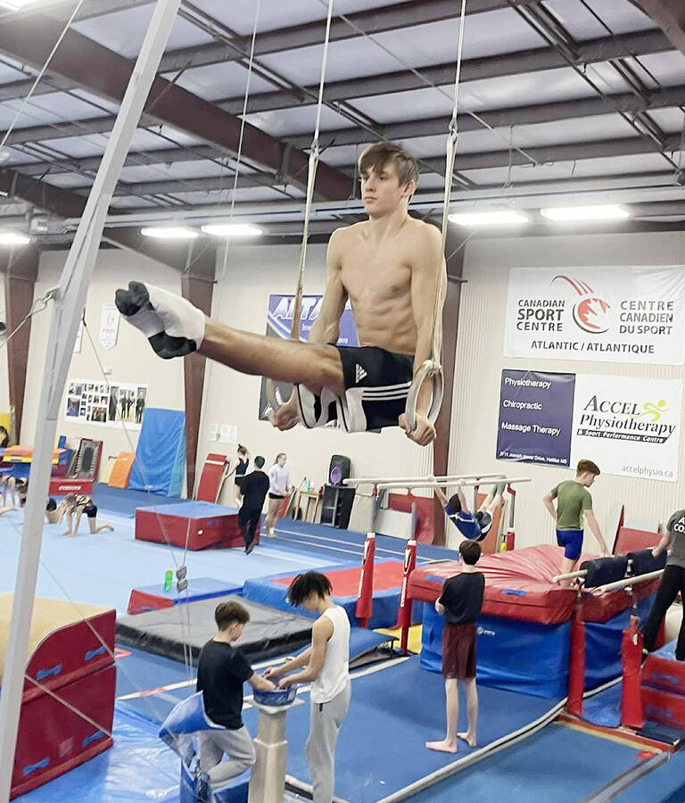<p>CONTRIBUTED PHOTO</p><p>Riley Bryck shows off his skills during a recent training session.</p>
