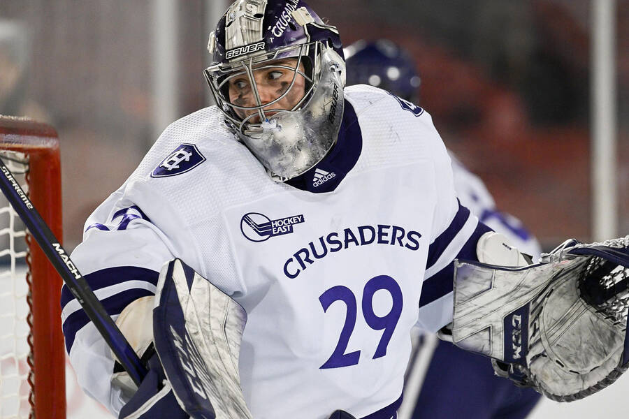 <p>CONTRIBUTED PHOTO</p><p>Lunenburg&#8217;s Madison Beck, is a member of the Holy Cross Crusaders women&#8217;s hockey team.</p>