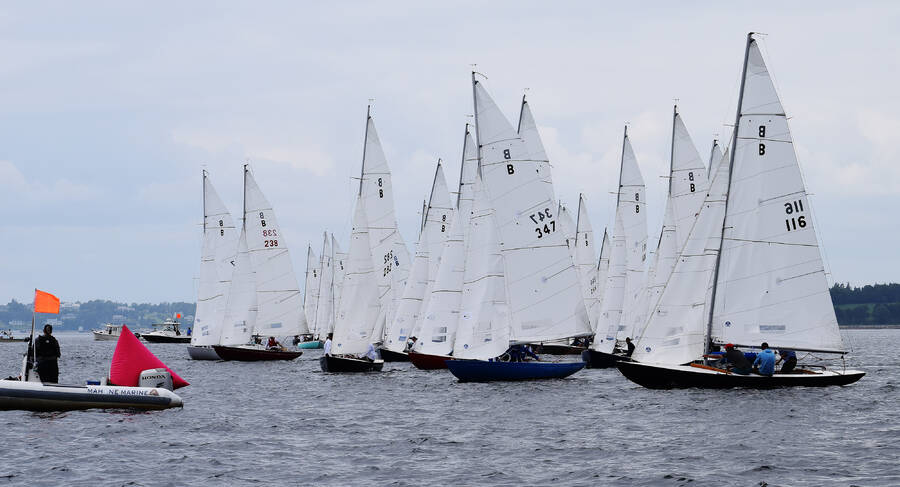 <p>Kevin McBain PHOTO</p><p>And they&#8217;re off! Thirty-two boats in the Bluenose Division take off on opening day of Chester Race Week Aug. 16.</p>