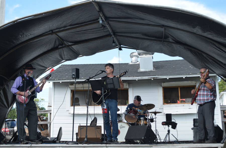 <p>The band, Top Notch, hit the stage at the New Ross Community Fair.</p>