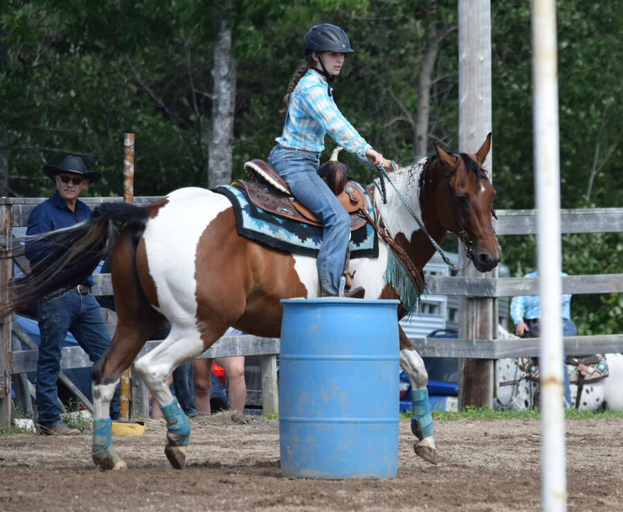 <p>Young riders take their animals through the paces during 4-H light horse show events.</p>