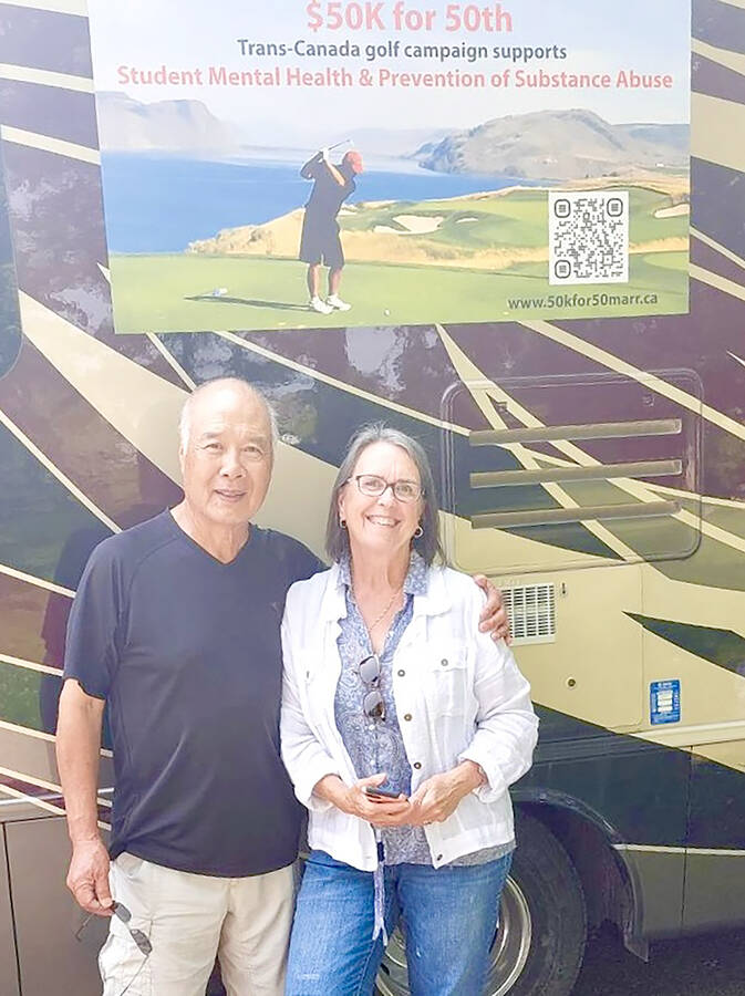 <p>SUBMITTED PHOTO</p><p>Chuck and Lorraine Marr of Langley, B.C., pictured. The couple is raising money toward Project Resiliency.</p>